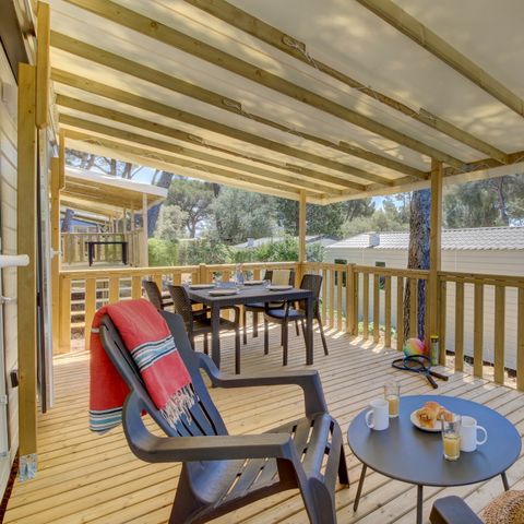 MOBILE HOME 6 people - Mobile-home | Premium Azure | 2 Bedrooms | 4/6 Pers. | Raised terrace | Air conditioning | TV