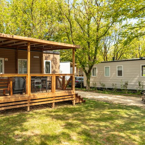 BUNGALOW 6 persone - Casa mobile | Premium | 3 camere da letto | 6 persone | Terrazza rialzata | Aria condizionata | TV