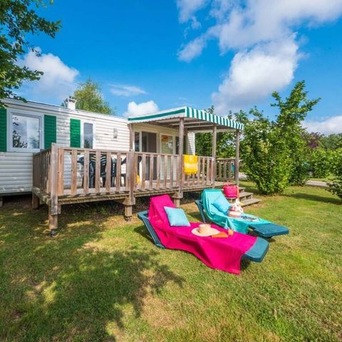 Bungalow 6 personen - Stacaravan | Klassiek | 3 Slaapkamers | 6 Pers. | Verhoogd terras