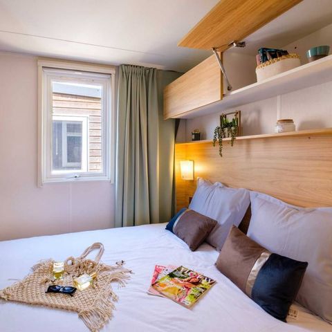 BUNGALOW 6 personnes - Mobil-home | Comfort | 3 Ch. | 6 Pers. | Terrasse surélevée | Clim. | TV