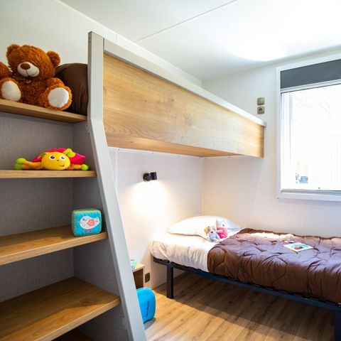 Bungalow 6 personen - Stacaravan | Premium Exclusief | 3 slaapkamers | 6 pers | Verhoogd terras | 2 badkamers | Airconditioning | TV