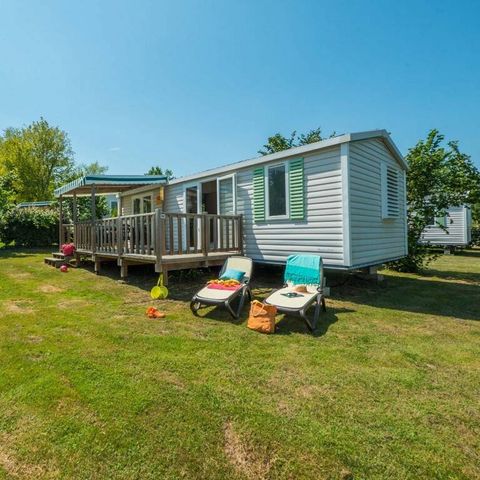 BUNGALOW 4 personnes - Mobil-home | Comfort | 2 Ch. | 4 Pers. | Terrasse surélevée | Clim. | TV