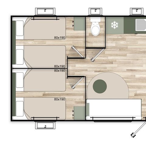 MOBILE HOME 6 people - 43 PREMIUM Mobile Home Trigano 35m² - French Polynesia