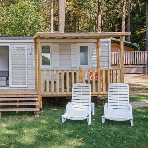 BUNGALOW 4 personnes - Mobil-home | Comfort | 2 Ch. | 4 Pers. | Terrasse surélevée | Clim.