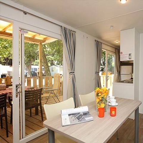Mobile home 6 persons - Mobile-home | Comfort | 3 Bedrooms | 6 Pers. | Raised terrace | 2 bathrooms | Air-con.
