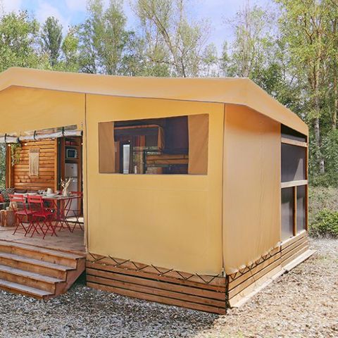 Tente en toile et en bois 4 personnes - Siroco Beach House