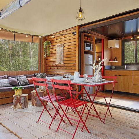 CANVAS AND WOOD TENT 4 people - Beach house Siroco