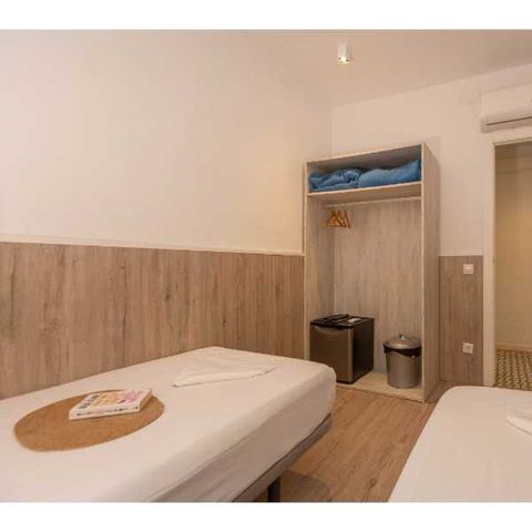 Slaapkamer 2 personen - Hutten 2 (1R 2P)