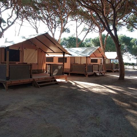 Tente en toile et en bois 5 personnes - VICTORIA (2R 4+1P)