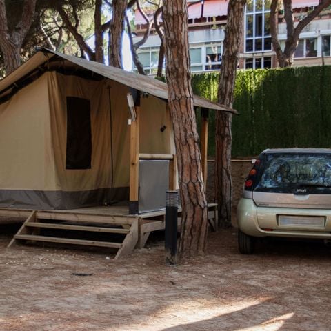 Tente en toile et en bois 2 personnes - SAFARI (1R 2P)