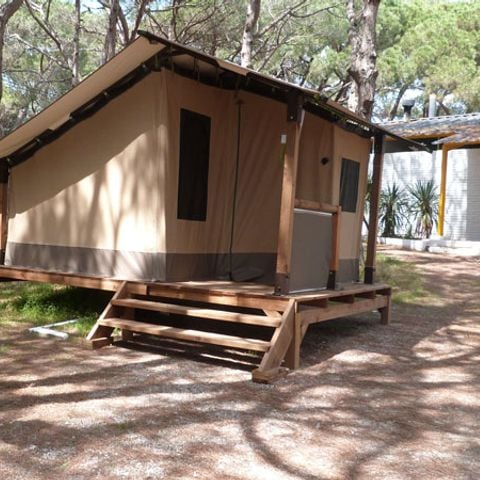 Tente en toile et en bois 2 personnes - SAFARI (1R 2P)