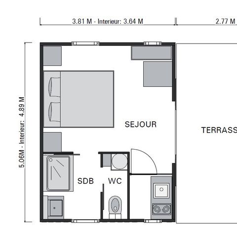 Chalet 3 persons - Cabin on stilts