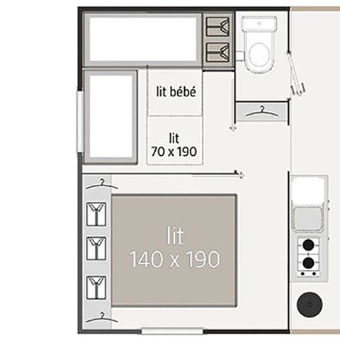 BUNGALOW 5 personnes - ABELIA