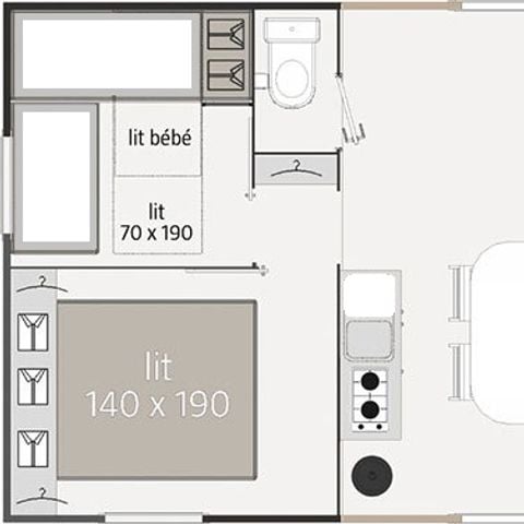 MOBILHOME 5 personas -  ALTHEA