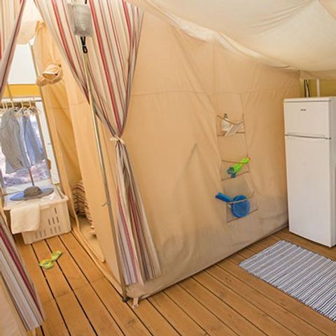BungalowTent 5 personen - Canvas bungalow | 2 slaapkamers | 5 personen | Zonder badkamer