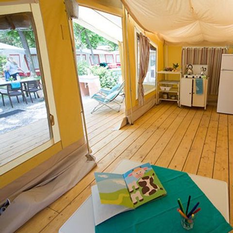 Glamping tent 5 persons - Canvas bungalow | 2 Bedrooms | 5 People | Without bathroom