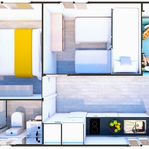 BUNGALOW 5 personnes - Family Lodge 2 4/5 pers. 