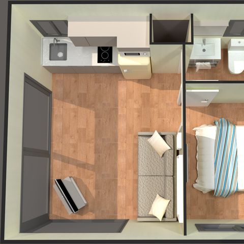 Bungalow 2 personen - Familielodge 1 2 pers.