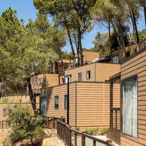 Stacaravan 5 personen - Family Lodge 3 kamers 5 personen Airconditioning + TV