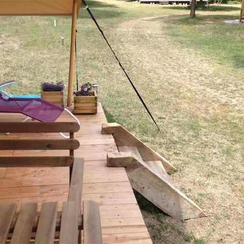 Tente en toile et en bois 6 personnes - Tente Safari Cabanon