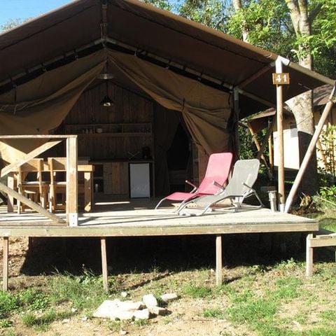 Tente en toile et en bois 5 personnes - Tente Lodge Luxe