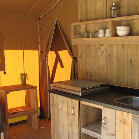 Canvas and wooden tent 5 persons - Lodge Luxury Tent