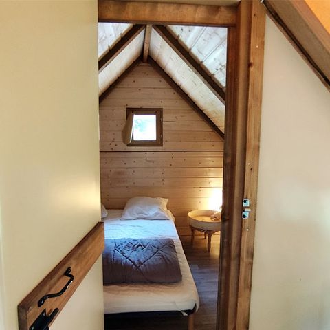 Tente en toile et en bois 2 personnes - Tente Glamping Drome