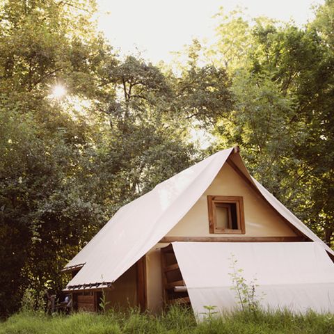 Canvas and wooden tent 2 persons - Tent Glamping Drome