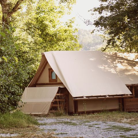 Canvas and wooden tent 2 persons - Tent Glamping Drome