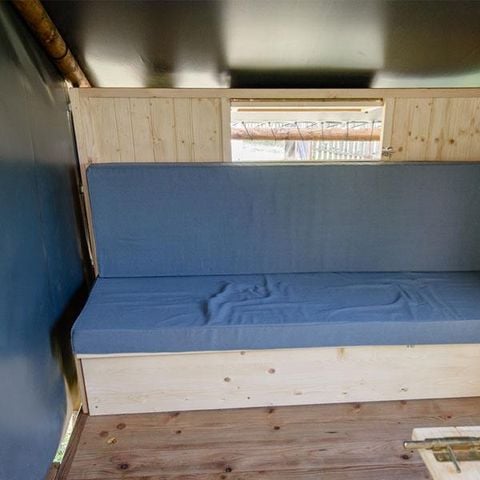 TIENDA DE LONA Y MADERA 4 personas - Acogedora cabaña de lona y madera Nature