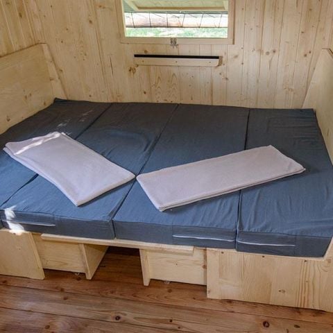 Tente en toile et en bois 4 personnes - Cabane Cosy Nature toile & bois