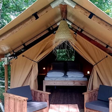Tente en toile et en bois 2 personnes - Lodge Duo