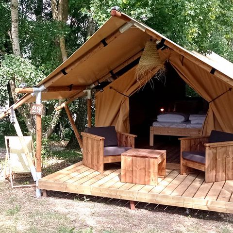 Canvas and wooden tent 2 persons - Lodge Duo