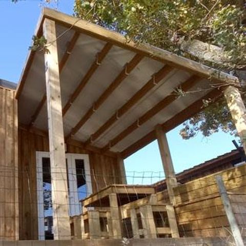 Chalet 6 personnes - Chalet de luxe Mimosa surplombant la rivière avec avec vue panoramique - Climatisé