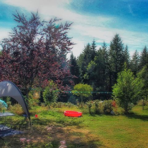 PLOT - tent + car + electricity