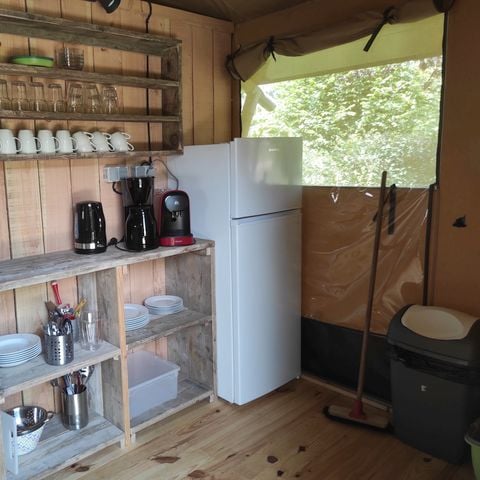 TENTE TOILE ET BOIS 4 personnes - GS2 Tente safari Greenlodge sans sanitaire