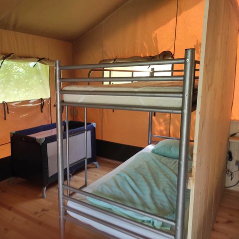 TENTE TOILE ET BOIS 4 personnes - GS2 Tente safari Greenlodge sans sanitaire