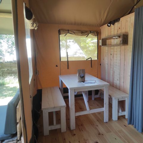 TENTE TOILE ET BOIS 4 personnes - GS2 Tente safari Greenlodge sans sanitaire