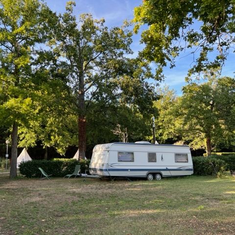 Kampeerplaats - Comfort Plus pakket (1 caravan of camper / 1 auto / elektriciteit)