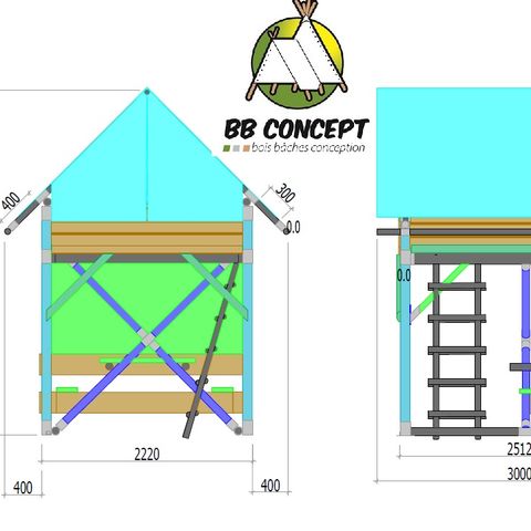 Tent 2 personen - Bivaktent 2pers - 5m ² (5m²)