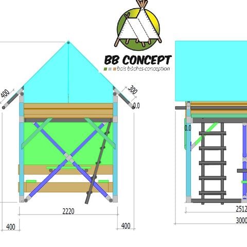 Zelt 2 personen - Bivouac - 5m²
