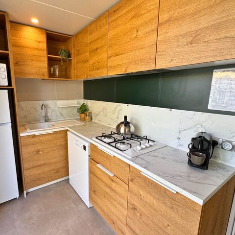 MOBILHOME 4 personas - Sunêlia Luxe 2 habitaciones - 1 baño - 31.6m² - Vista al mar
