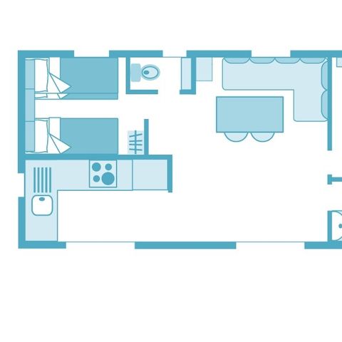 Mobilhome 4 personas - Lujo 2ch