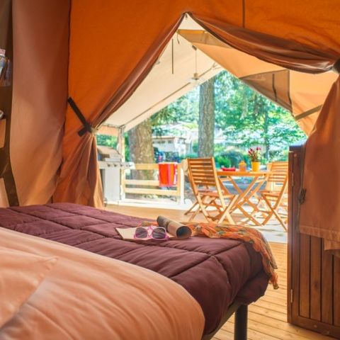 Tienda de lona y madera 5 personas - ECO Lodge 2ch 5pers sin instalaciones sanitarias