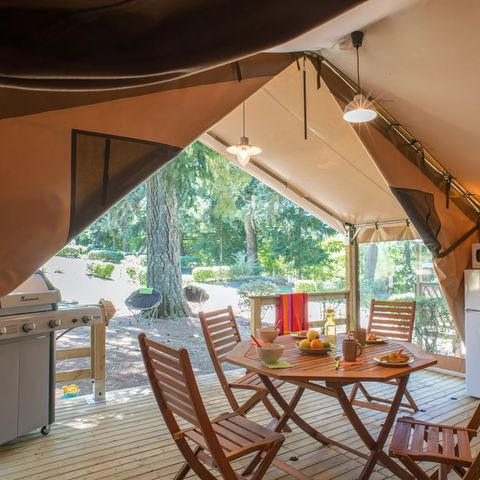 Tent 5 personen - Eco Lodge 2 slaapkamers - geen sanitair