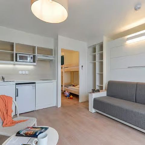 Hotelkamer 4 personen - Premiumkamer voor 4 personen, slaapgedeelte, balkon