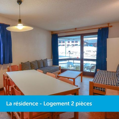 Appartement 4 personen - "La Résidence- Zonder balkon" 2 Kamers 4 pers