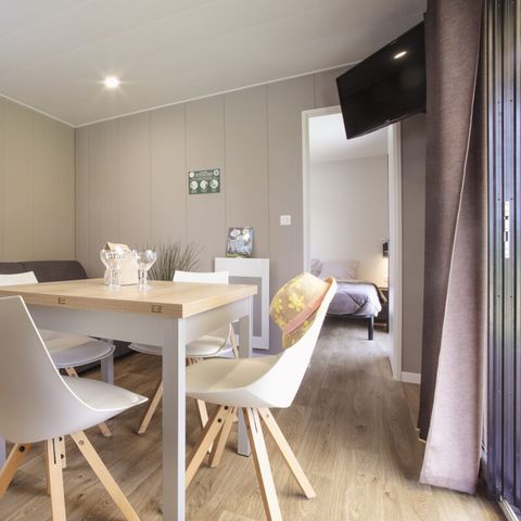 MOBILE HOME 6 people - ROOMS SUITES - TV