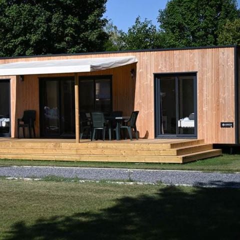 Lodge 4 personen - Lodge Serenity 33.9 m² - 2 slaapkamers + 2 badkamers + Terras + TV