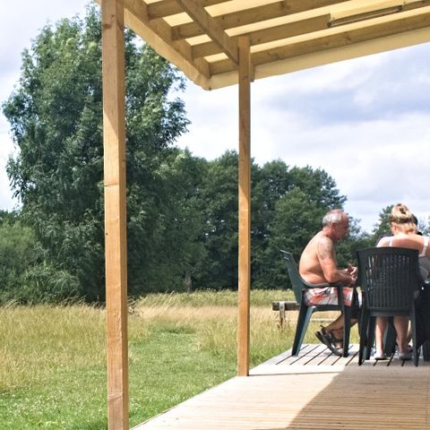 Lodge 4 personen - Lodge Serenity 33.9 m² - 2 slaapkamers + 2 badkamers + Terras + TV